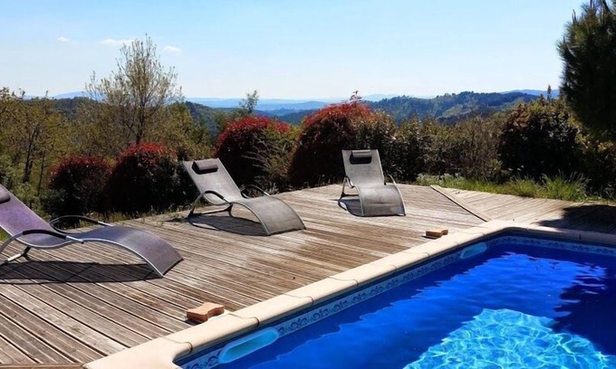 Saint-Andeol-de-Vals House | 3-unit estate with large 12x6 saltwater swimming pool - Ideal for large families