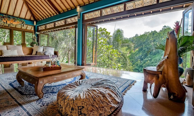 Sambahan Villa | 3BR VILLA NEAR UBUD EXOTIC JUNGLE CLIFT VIEWS