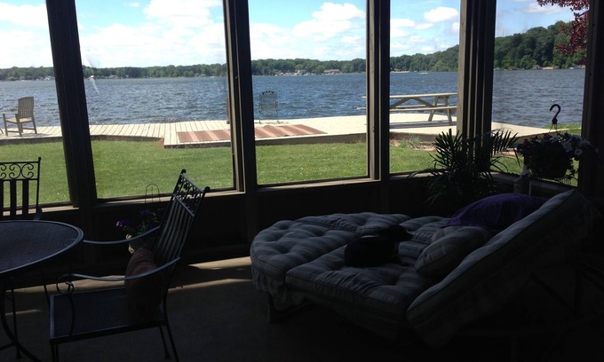 La Porte House | 4 bedroom 2800 sq ft. Best view of the Lake! Swim from the yard.