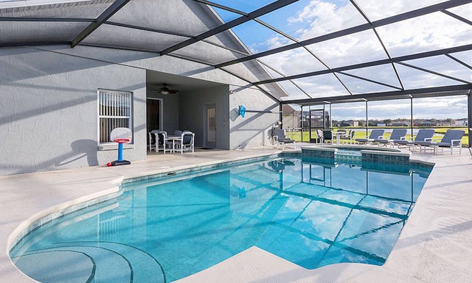 Crescent Lakes House | 4 Bedroom Home in Gated Area on the Lake withSolar Heated Large Pool with Spa