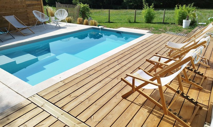 Onesse-et-Laharie Villa | 4-bedroom house with swimming pool. Nearby Mimizan and Contis plage