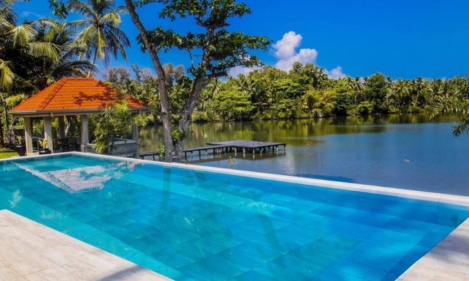 Ambalangoda Villa | 4 Bedroom Private Lake Front Villa in a 30 Acres of Ceylon Cinnamon Estate