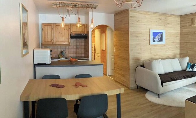 Monetier-les-Bains Apartment | 40m² with garden and nice view on the valley
