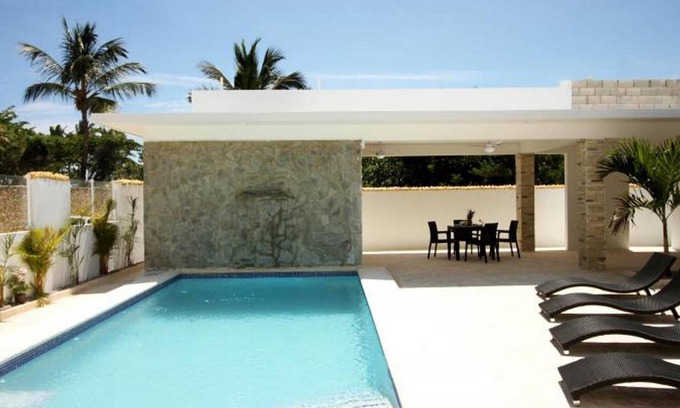 Cabarete Villa | 4BD oceanfront villa with pool, right on a long stretch of sandy beach