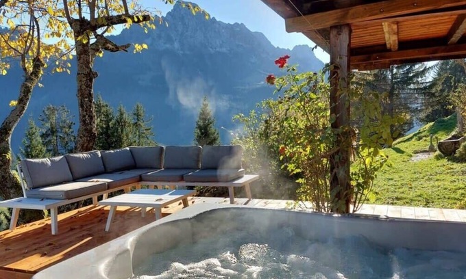 Rougemont Ski Chalet | 5 BR Gstaad Paradise View Chalet with Outdoor Jacuzzi