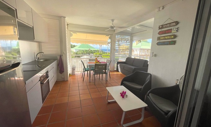 Anse des Rochers Apartment | 5-person apartment Anse des Rochers near beach and sea view