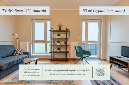 Klodzko Miasto Apartment | 53m2 Apartament Premium na Letniej z Widokiem na Góry i Kotlinę - Kłodzko - Przyjaciół Ziemi Kłodzkiej