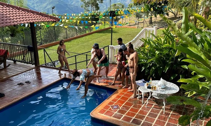 Dagua Cabin | 5BR Cabin w/Heated Pool+Mountain Views/Fire Place