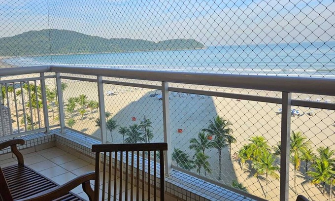 Guilhermina Apartment | 64 - Wonderful apartment facing the sea, barbecue, Wi-Fi and swimming pool!