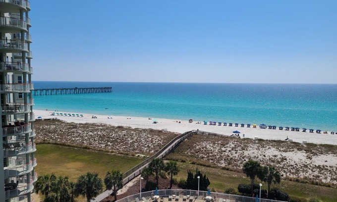 Navarre Beach Condo | 7th floor 2 bedroom 2 bath oceanfront condo at Beach Colony West.