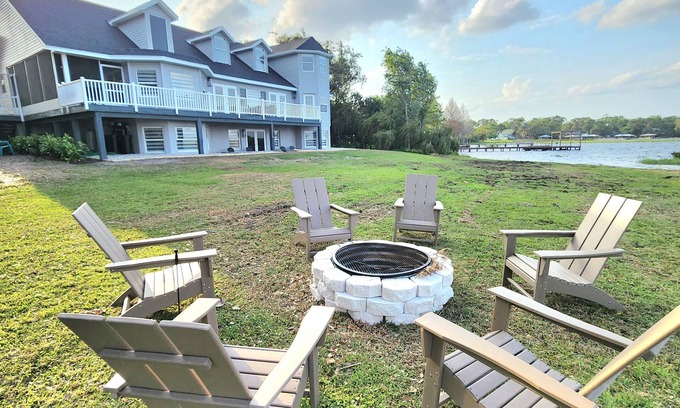 Sebring House | 9 Bed/Sleeps 25 Waterfront Home on Lake Josephine