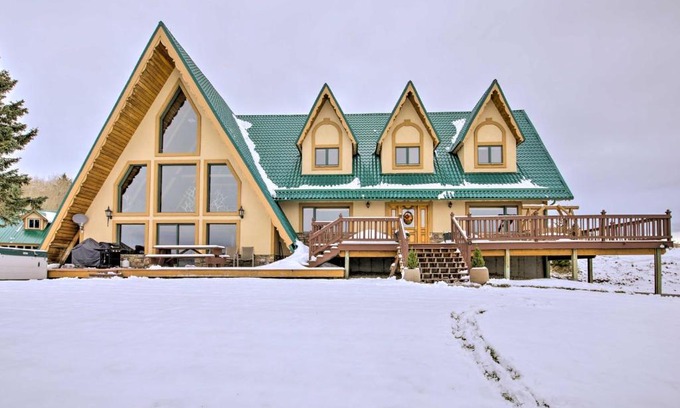 Bozeman House | A-Frame Home with Breathtaking Views and Hot Tub!