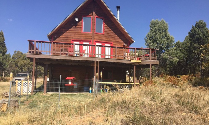 Mancos House | A lovely home with spectacular views of Mesa Verde. Sundeck, patio and privacy.