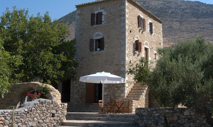 Thalames Villa | A medieval tower house with huge garden and amazing sea views.