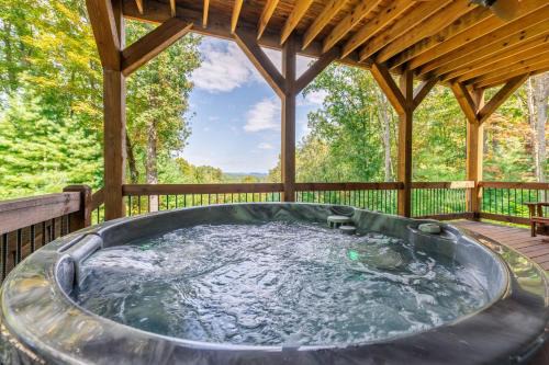 Morganton House | A Mornings Mist - Scouts Overlook - Romantic Retreat, Hot Tub, Cozy Fireplace, Mountain Views at Scouts Overlook -