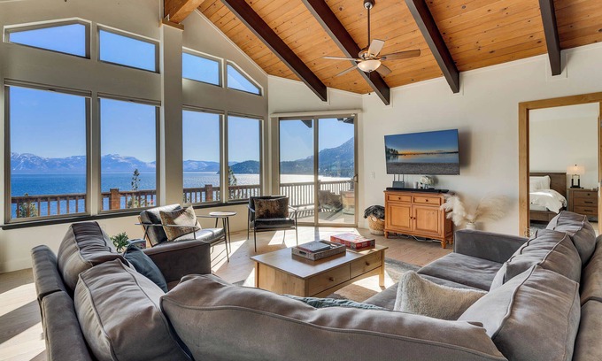Meeks Bay Cabin | A Panoramic Lake Tahoe Retreat: 3-bedroom cabin with AC in fabulous Meeks Bay