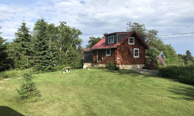 Corea Cabin | Acadia SummerHill Log Cabin-charmingly unique, cozy and quiet, a true hidden gem