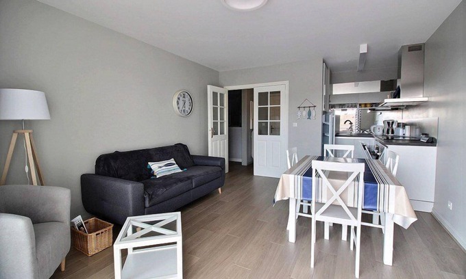 Hardelot-Plage Apartment | ADELAIDE 3B: 2-bedroom apartment for 4 people, 2 steps from the beach and shops, on the.