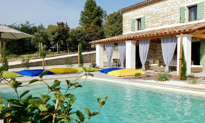 Orgnac-l'Aven House | Air-conditioned farmhouse, private pool, in Orgnac-l'Aven, Ardèche, pets allowed (1).