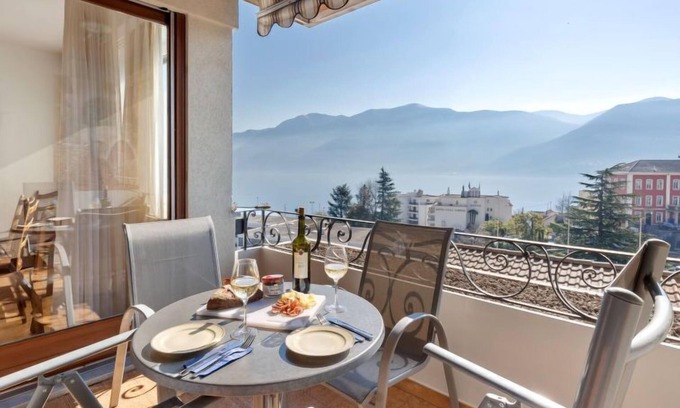 Brissago Apartment | Alga Lakeview by Interhome
