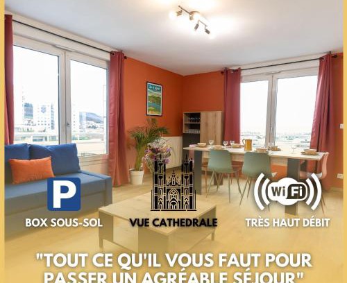 Blatin Apartment | Amadéo vue panoramique cathédrale