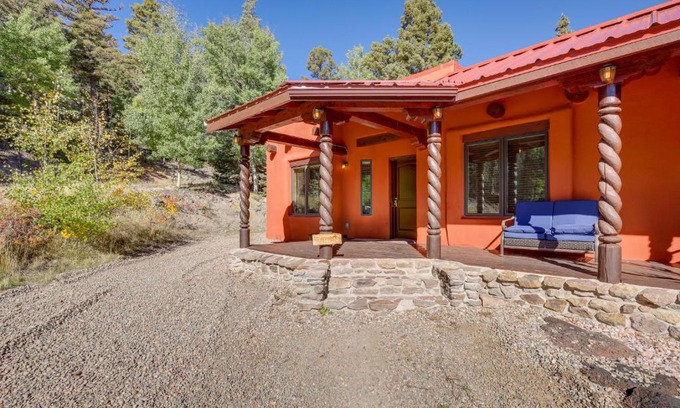 Amalia House | Amalia Mountain Getaway with Deck, Fireplace!