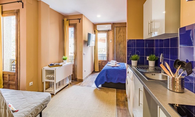 Navacerrada Apartment | Amazing studio with A/C (cool and heat) and internet located at Navacerrada town!