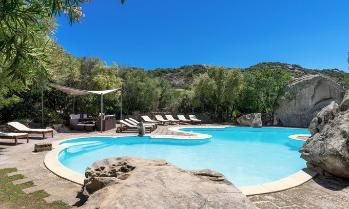 Porto Rotondo Villa | Amazing Villa "Roccia" with Wi-Fi, Air Conditioning, Garden and Terrace