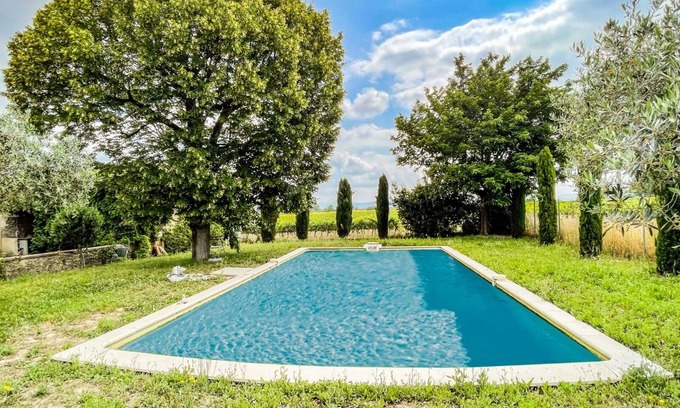 Rochegude House | Ancien Corps de Ferme Avec Piscine au Coeur des Vignes en Drôme Provençale