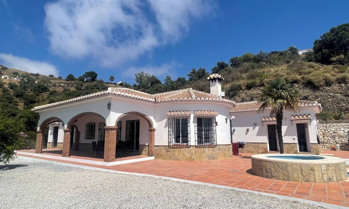 Competa Villa | Andalusian detached villa with pool, sea & mountain views, and stunning sunsets