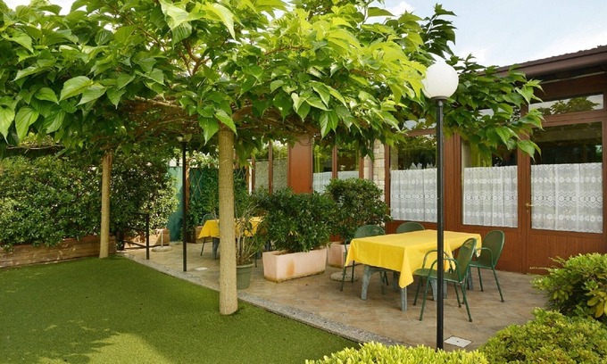 Manerba del Garda Apartment | Apartment 6 with patio, pool, soccer field and gated parking lot
