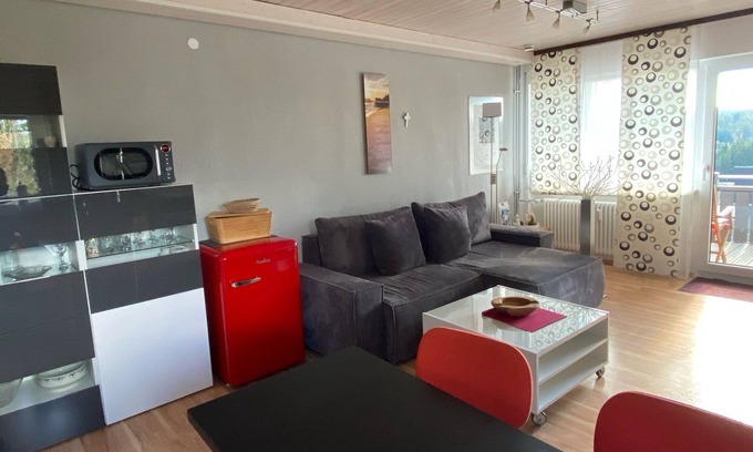 Schonach im Schwarzwald Apartment | Apartment 'Klug' with Mountain View, Private Terrace and Wi-Fi