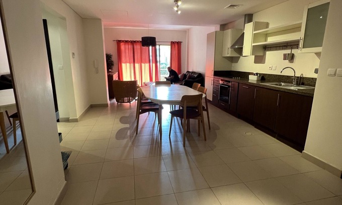 Ash Shumaysani Apartment | Apartment 2BR at Samarah resort- Dead Sea . Ground floor, beach access .