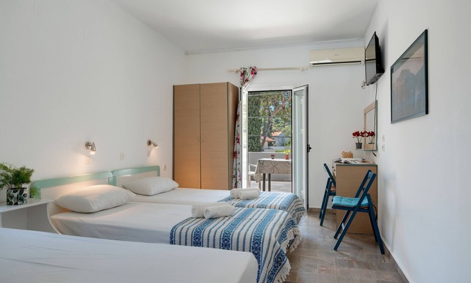Panormos Apartment | Apartment '9' with Mountain View, Wi-Fi and Air Conditioning