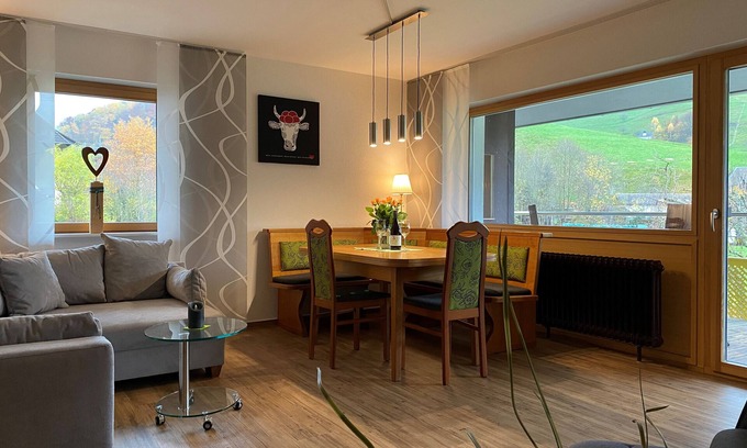 Untermunstertal Apartment | Apartment 'Belchen, Typ B' with Mountain View, Balcony and Wi-Fi