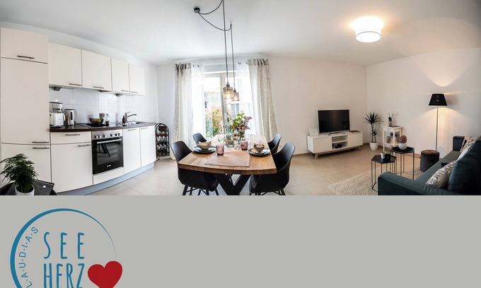 Wasserburg Apartment | Apartment "Claudia's Seeherz" with Private Garden & Wi-Fi