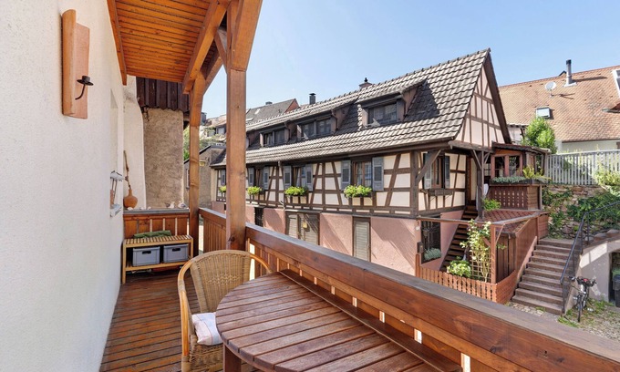 Gengenbach Apartment | Apartment 'Casa Stadtblick' with Balcony and Wi-Fi