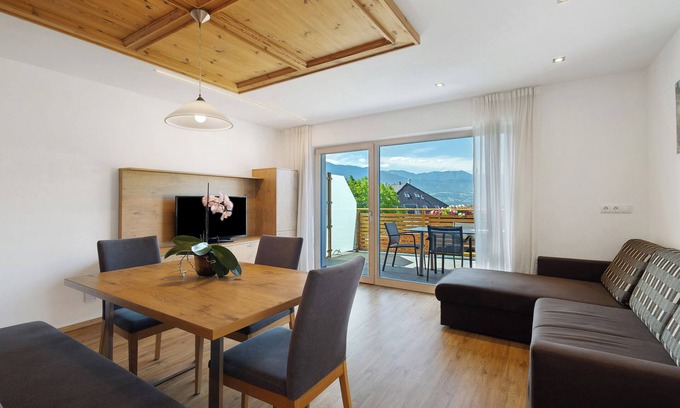 Rasa Apartment | Apartment 'Enzian' with Mountain View, Shared Garden and Wi-Fi