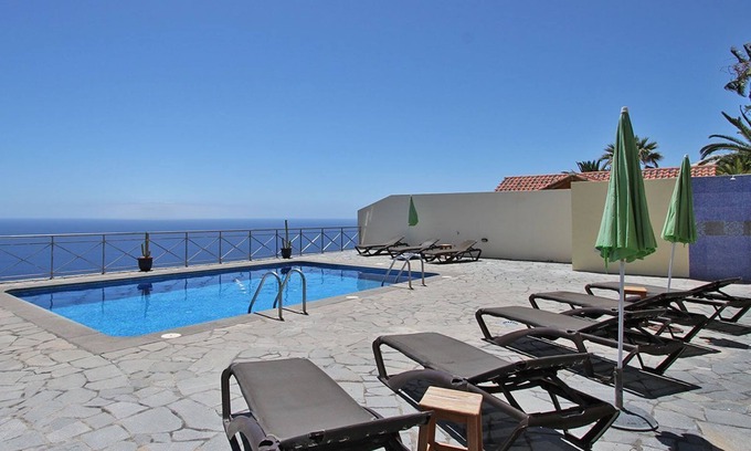 Puerto Naos Apartment | Apartment 'Moijama 2' with Sea View, Shared Pool and Wi-Fi