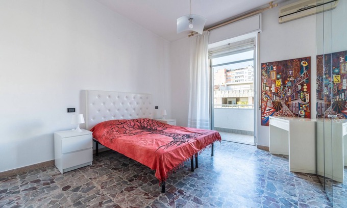 Province of Cagliari Apartment | Apartment 'Family Comfort Sole' with Balcony, Wi-Fi and Air Conditioning
