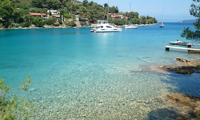Rogac Apartment | Apartment for two (2+1) with spectacular view in Rogač,island Šolta
