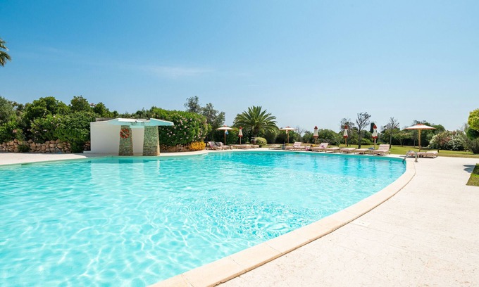 Is Molas Apartment | Apartment 'In Is Molas Golf Club' with Sea View, Shared Pool and Air Conditioning