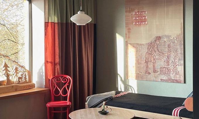 Hirschfeld Apartment | Apartment 'Kuhstall' with Shared Terrace, Shared Garden and Wi-Fi