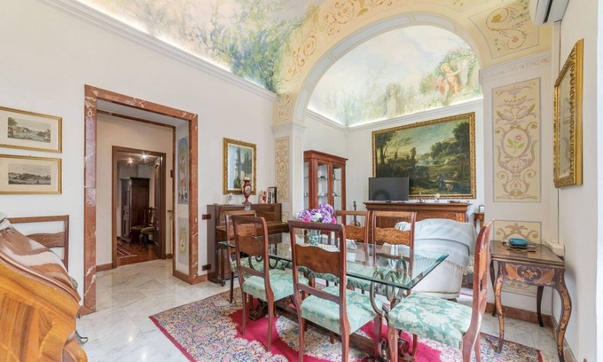 Esquilino Apartment | Apartment located on the second floor of an elegant building with a lift (not suitable for the disabled, only 2 people can enter at a time)In 140 square meters of space, it can comfortably accommodate up to 9 adultsWe are in the Esquilino district, one o