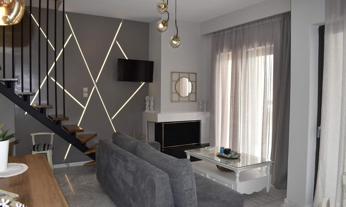 Spanokhorion Apartment | Apartment 'Niso 6' with Sea View, Wi-Fi and Air Conditioning