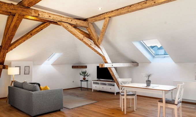 Bad Rappenau Apartment | Apartment 'Oben' with Shared Garden and Wi-Fi