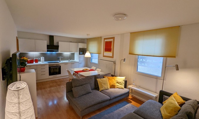 Neuendorf Apartment | Apartment 'Rheinblick Wohnung 2' with Shared Terrace, Shared Garden and Wi-Fi