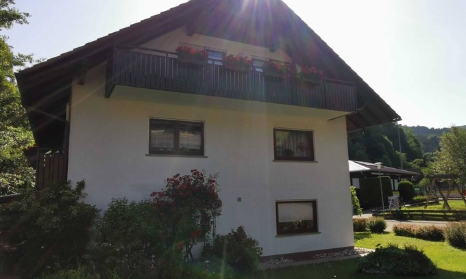 Oberharmersbach Apartment | Apartment 'Schöner' with Balcony and Wi-Fi