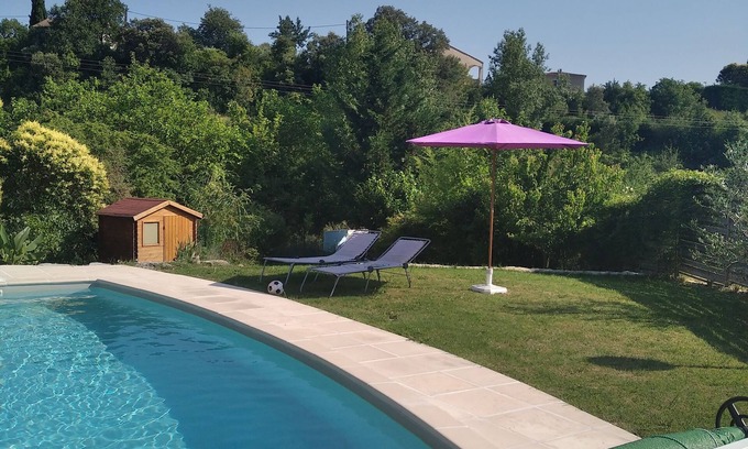 Laroque Apartment | Apartment with swimming pool, at the foot of the Cevennes mountains and one hour from the sea
