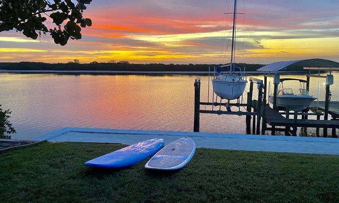 Apollo Beach House | Apollo Beach home with private beach! Dolphin and manatee lovers dream!